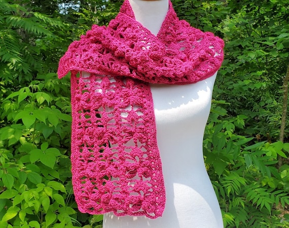 Outlander inspired raspberry dragonfly scarf, OOAK scarf, fall neck wrap, neckwarmer, fall scarf, crochet scarf, women's fashion