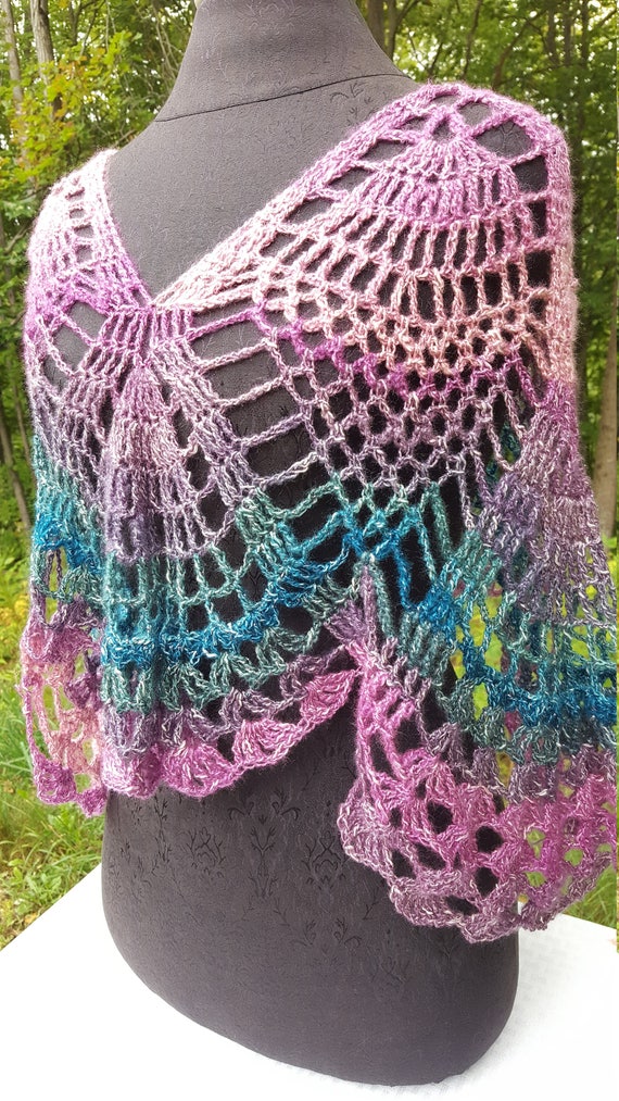 Wedding shawl, bridesmaid accessories, summer shawl, pineapple wrap, red carpet fashion shawl, two-way wrap, boho chic shawl, bohemian wrap