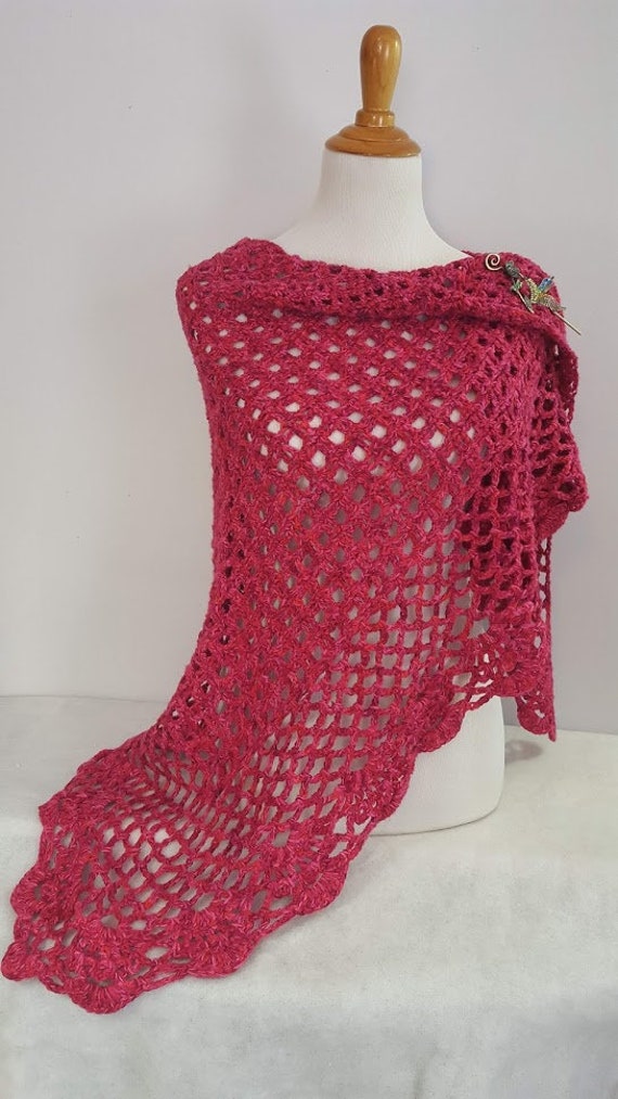 Wedding shawl, Valentines gift, handmade crochet wrap, bridesmaids dress accessory, gift for her, county wedding attire, summer wedding, RTS