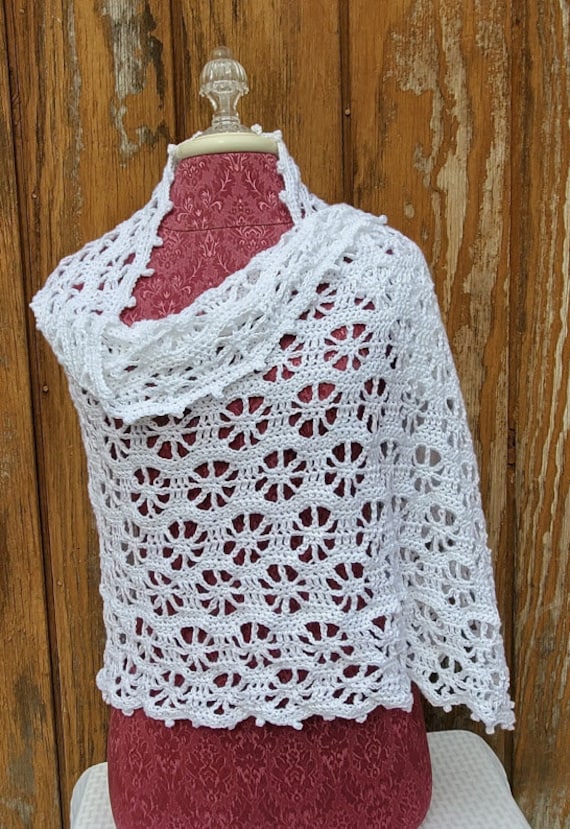 Wedding shawl, crochet shawl wrap, openwork summer shawl wrap, crochet lace shawl, summer wedding shawl, bridesmaids wrap, handmade crochet