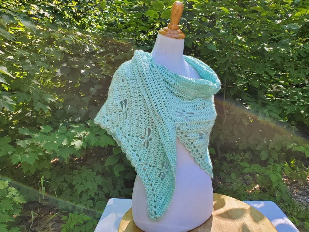 Crochet Dragonfly Shawl Free Pattern
