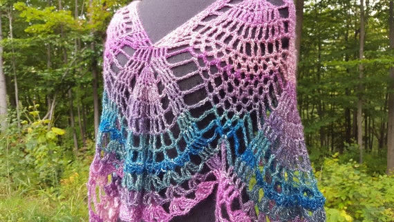 Wedding shawl, bridesmaid accessories, summer shawl, pineapple wrap, red carpet fashion shawl, two-way wrap, boho chic shawl, bohemian wrap