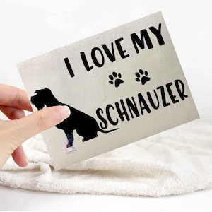 Schnauzer sticker | dog lover car bumper stickers | dog breed laptop decals