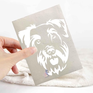 Miniature schnauzer sticker | dog lover car bumper stickers | dog breed laptop decals