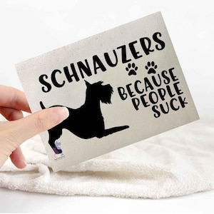 Schnauzer sticker | dog lover car bumper stickers | dog breed laptop decals