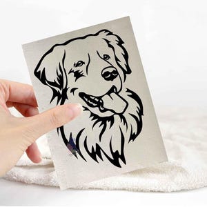 Golden retriever sticker | dog lover car bumper stickers | dog breed laptop decals