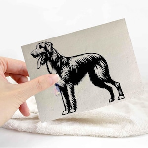 Irish wolfhound sticker | dog lover car bumper stickers | dog breed laptop decals
