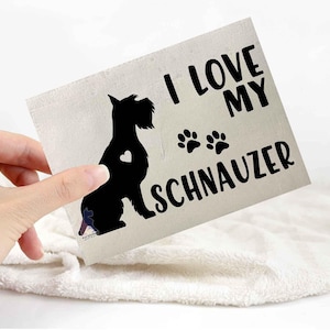 Schnauzer sticker | dog lover car bumper stickers | dog breed laptop decals