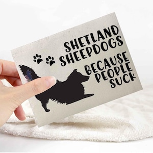 Shetland sheepdog sticker | dog lover car bumper stickers | dog breed laptop decals