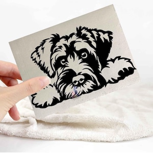 Schnauzer sticker | dog lover car bumper stickers | dog breed laptop decals