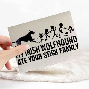 Irish wolfhound sticker | dog lover car bumper stickers | dog breed laptop decals
