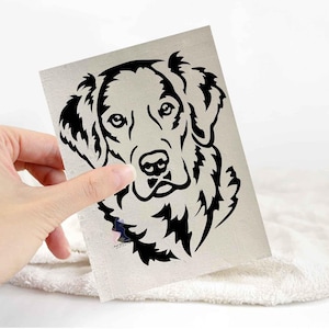 Golden retriever sticker | dog lover car bumper stickers | dog breed laptop decals