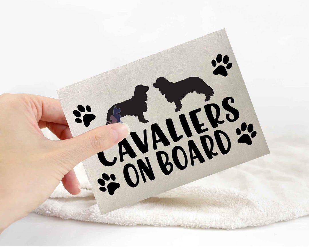 Cavalier King Charles Sticker | Dog Lover Car Bumper Stickers | Dog ...