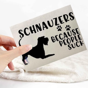 Schnauzer sticker | dog lover car bumper stickers | dog breed laptop decals