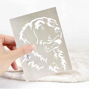 Golden retriever sticker | dog lover car bumper stickers | dog breed laptop decals