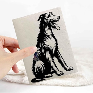 Irish wolfhound sticker | dog lover car bumper stickers | dog breed laptop decals