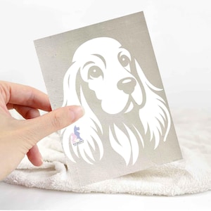 Cocker spaniel sticker | dog lover car bumper stickers | dog breed laptop decals