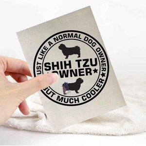 Shih tzu sticker | dog lover car bumper stickers | dog breed laptop decals