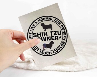 Shih tzu sticker | dog lover car bumper stickers | dog breed laptop decals