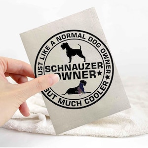 Schnauzer sticker | dog lover car bumper stickers | dog breed laptop decals