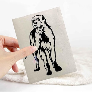 Irish wolfhound sticker | dog lover car bumper stickers | dog breed laptop decals