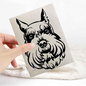 Miniature schnauzer sticker | dog lover car bumper stickers | dog breed laptop decals