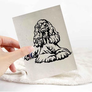 Cocker spaniel sticker | dog lover car bumper stickers | dog breed laptop decals