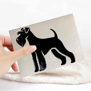 Miniature schnauzer sticker | dog lover car bumper stickers | dog breed laptop decals