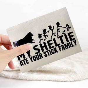 Shetland sheepdog sticker | dog lover car bumper stickers | dog breed laptop decals