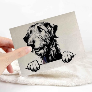 Irish wolfhound sticker | dog lover car bumper stickers | dog breed laptop decals