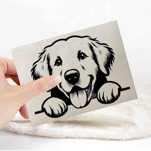 Golden retriever sticker | dog lover car bumper stickers | dog breed laptop decals
