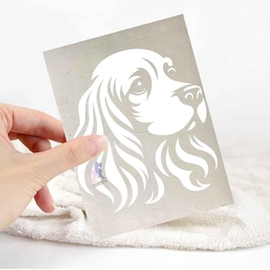 Cocker spaniel sticker | dog lover car bumper stickers | dog breed laptop decals