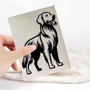 Golden retriever sticker | dog lover car bumper stickers | dog breed laptop decals