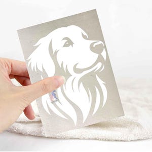 Golden retriever sticker | dog lover car bumper stickers | dog breed laptop decals