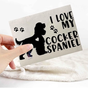 Cocker spaniel sticker | dog lover car bumper stickers | dog breed laptop decals