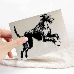 Irish wolfhound sticker | dog lover car bumper stickers | dog breed laptop decals