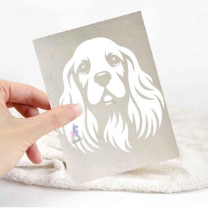 Cocker spaniel sticker | dog lover car bumper stickers | dog breed laptop decals