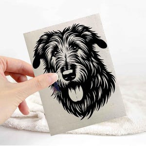 Irish wolfhound sticker | dog lover car bumper stickers | dog breed laptop decals