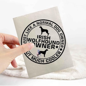 Irish wolfhound sticker | dog lover car bumper stickers | dog breed laptop decals