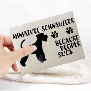Miniature schnauzer sticker | dog lover car bumper stickers | dog breed laptop decals