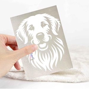 Golden retriever sticker | dog lover car bumper stickers | dog breed laptop decals