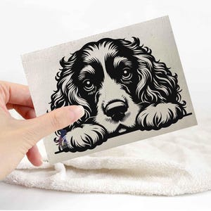 Cocker spaniel sticker | dog lover car bumper stickers | dog breed laptop decals