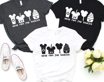 Here for the Snacks Shirt, Disney Snack Shirt, Disney Family Vacation Tee, Theme Park
