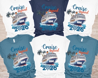 Camiseta personalizada de Cruise Squad, camiseta de vacaciones familiares a juego 2026