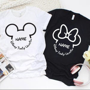 Custom Disney Trip Shirts 2025, Matching Family Vacation Tees, Personalized Mickey Shirts, Disney Cruise & Group Outfits