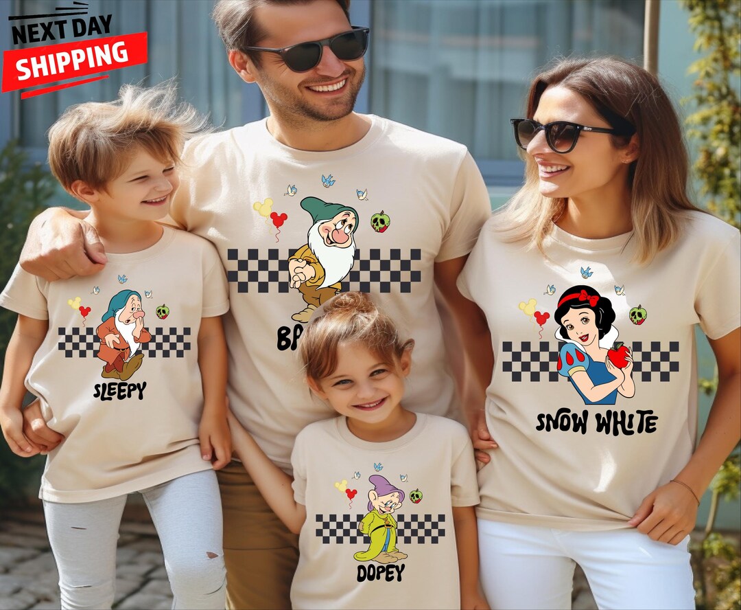 Seven Dwarfs Shirts - Custom Snow White Group Outfits, Matching Disney ...
