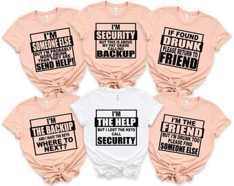 Matching Girls Trip Tees - Funny Group Vacation Shirts