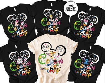 Disney Cousin Crew Shirts, Disney Familie Shirts, Disney Cousin Passende Shirt, Disney Schloss Familienurlaub Shirt,