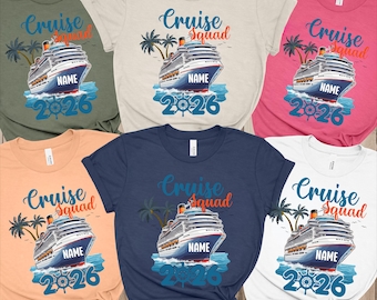 Camiseta personalizada para el equipo de cruceros: camiseta de vacaciones grupales a juego 2026