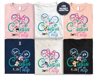 Disney Cousin Crew Matching Shirts – Mickey & Minnie Family Trip Tees